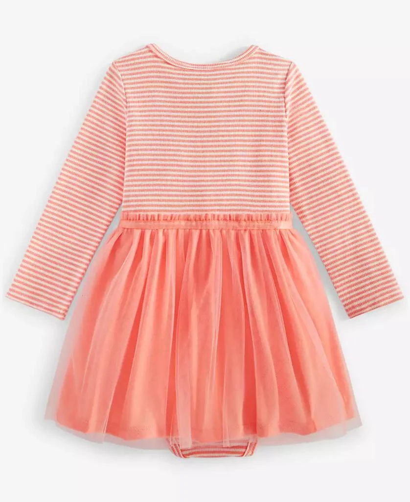 First Impressions Baby Girls Striped Tulle-Skirt Bodysuit Dress, Created for Macy's 2