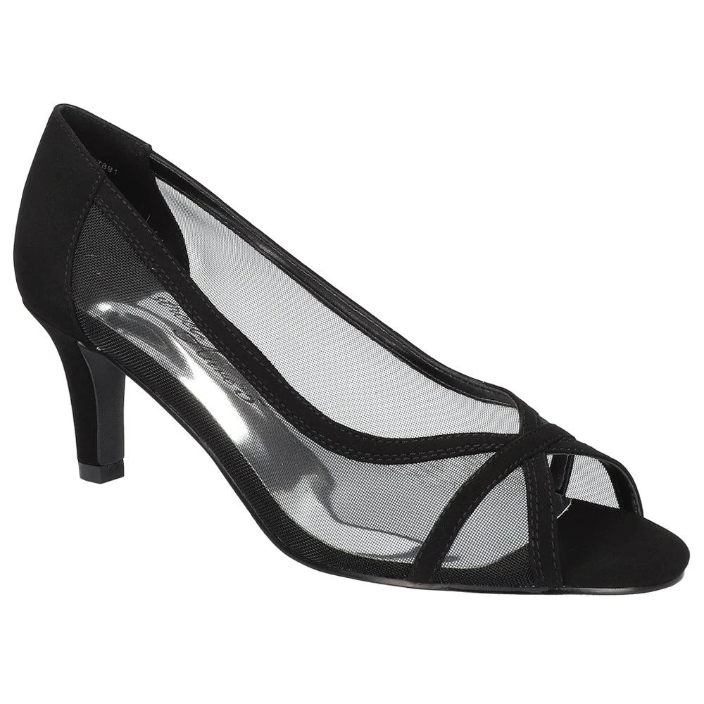 Easy Street Picaboo Peep Toe Evening Pumps 2