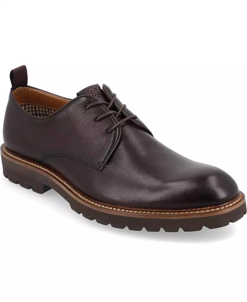 Thomas & Vine Men's Davies Tru Comfort Foam Plain Toe Lace-up Derby Shoes