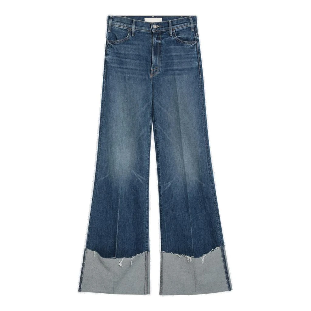 MOTHER Mother The Hustler Roller Heel Cuff Fray Jeans 1