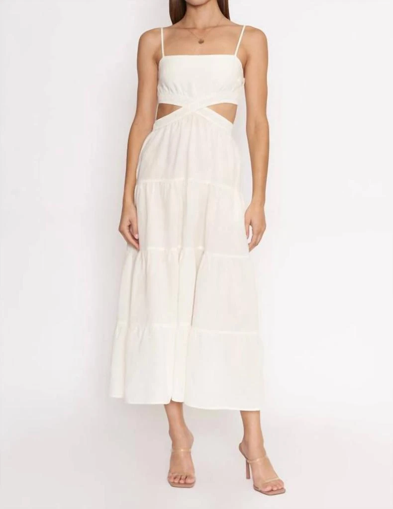 dee elly Beatrice Dress In White 1