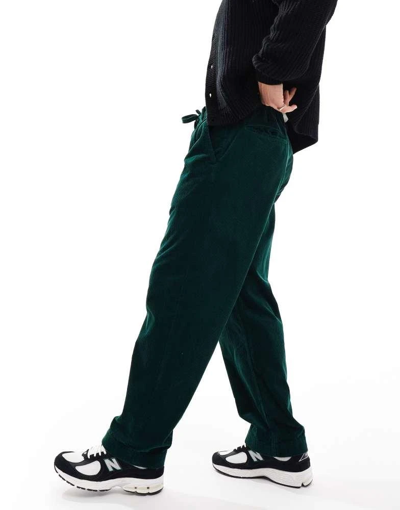 Ralph Lauren Polo Ralph Lauren Easy pleated straight cord trousers in dark green 1