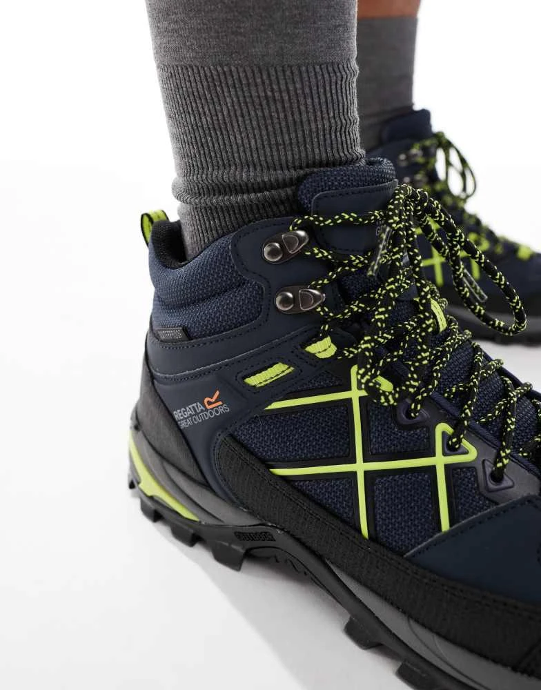 Regatta Regatta Samaris iii waterproof walking boot in blue 4