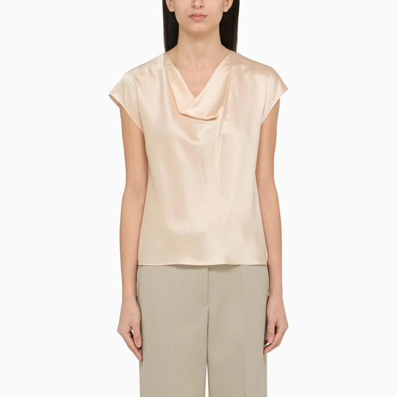 Vince Champagne-coloured silk blouse 1