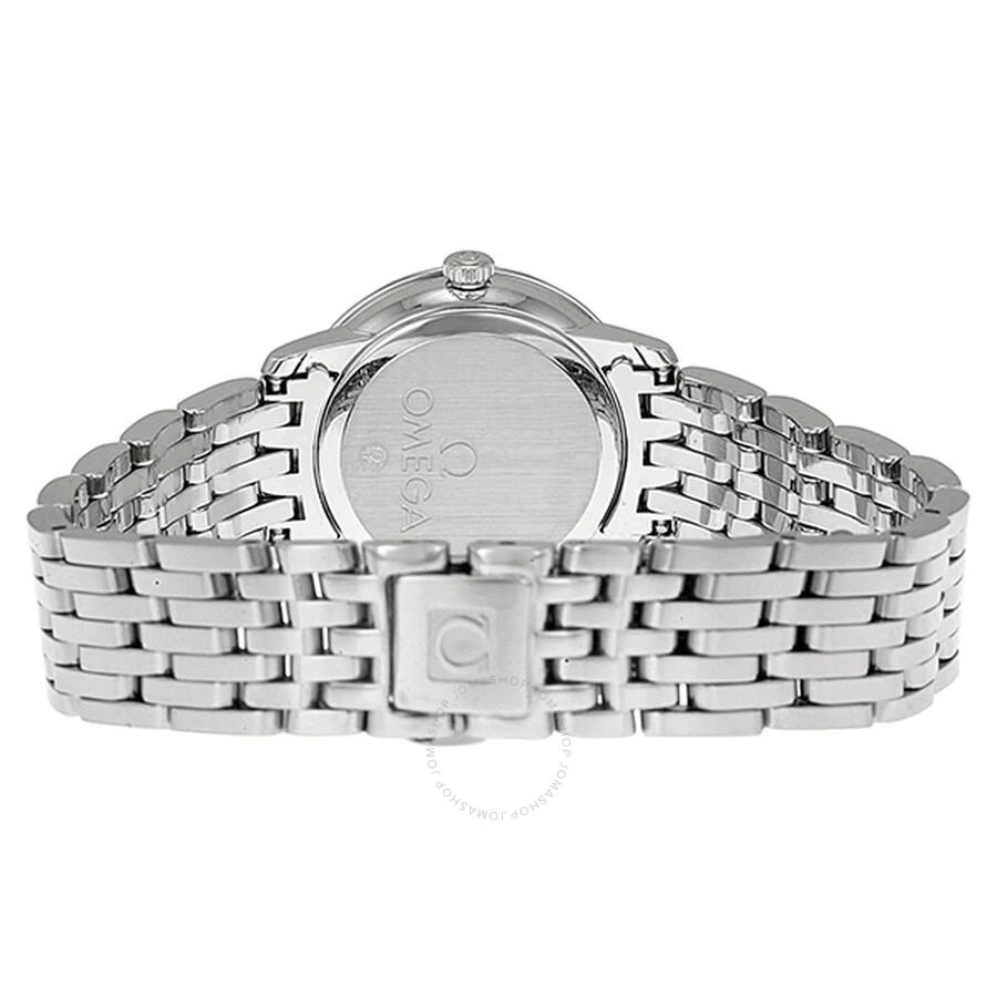 Omega DeVille Prestige Silver Diamond Dial Stainless Steel Ladies Watch 3