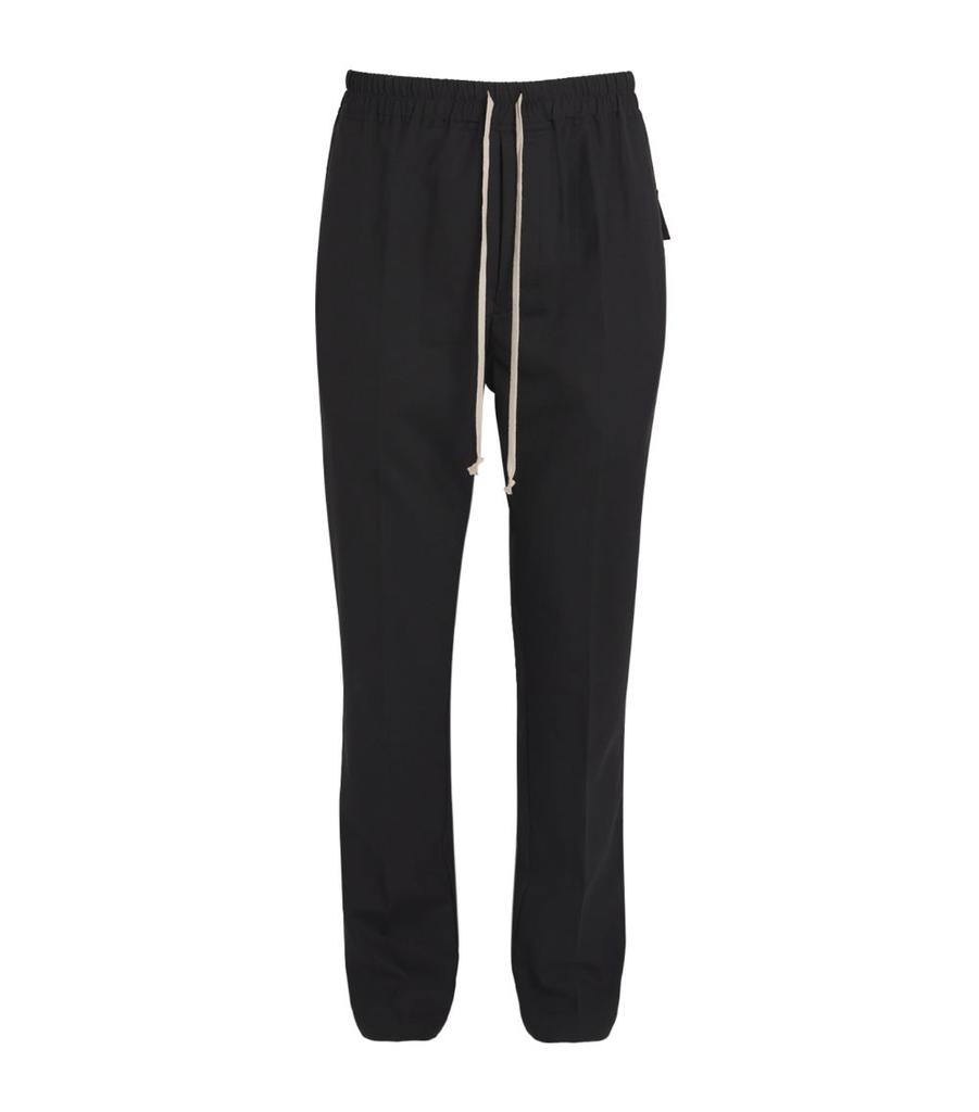 Rick Owens Virgin Wool Drawstring Trousers