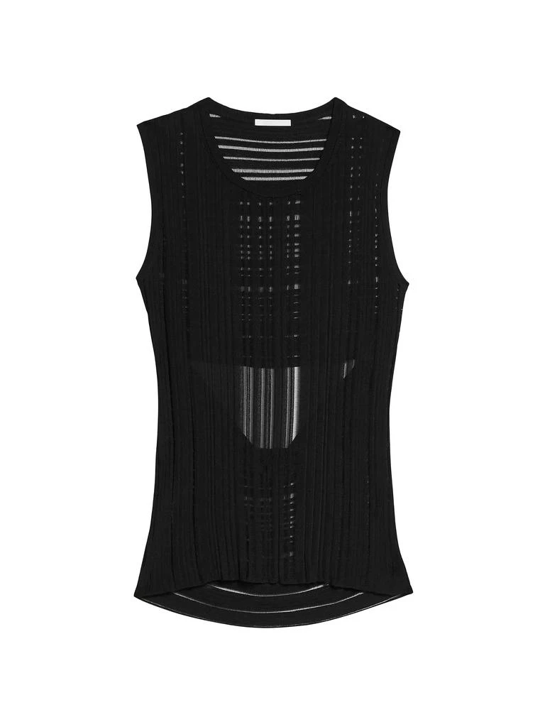 Helmut Lang Ribbed Open-Back Tank 1