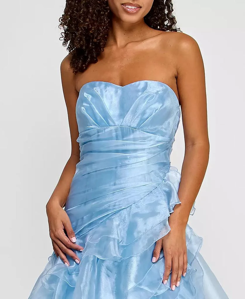 Say Yes Juniors' Ruffled Strapless Ball Gown, Created for Macy's - Dresses & Skirts - Free Shipping - BeyondStyle Say Yes Juniors' Ruffled Strapless Ball Gown, Created for Macy's - Dresses & Skirts - Free Shipping - BeyondStyle