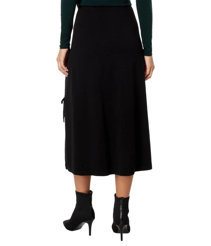 Elliott Lauren Marella Pull-On Knit Skirt w/ Lace-Up Detail 2