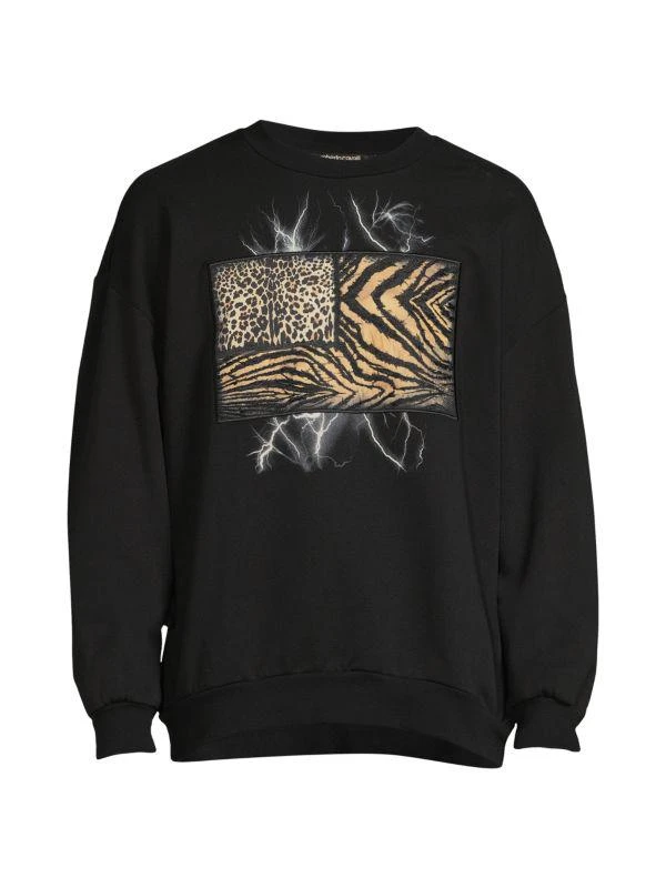 Roberto Cavalli Animal Print Crewneck Sweatshirt 3