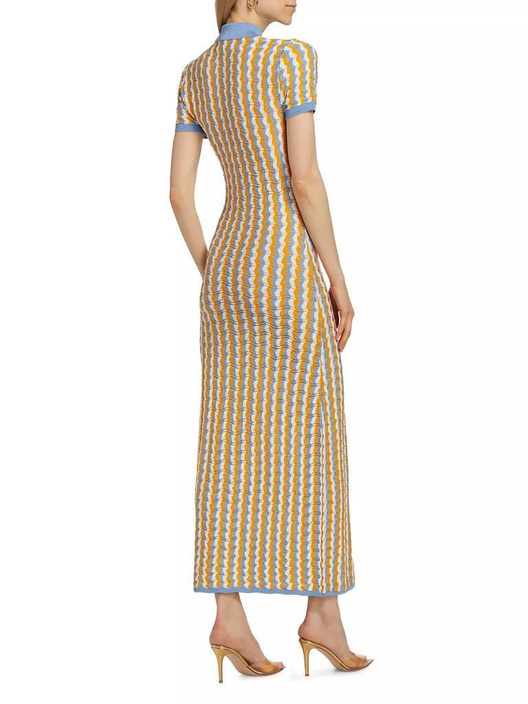 Ronny Kobo Quinlan Striped Knit Maxi Dress 5