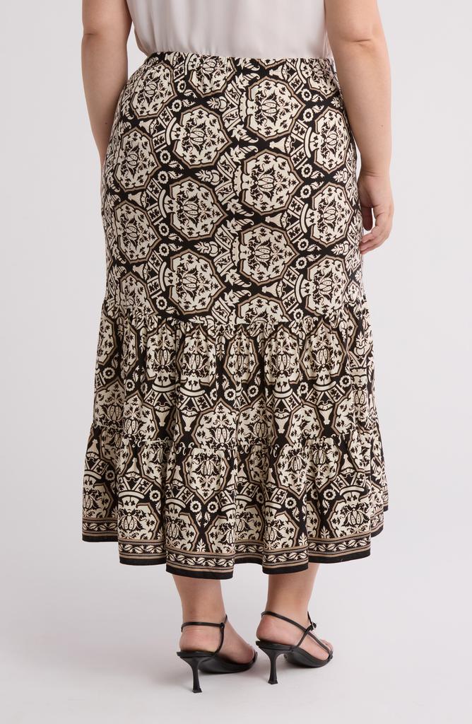Max Studio Tiered Maxi Skirt