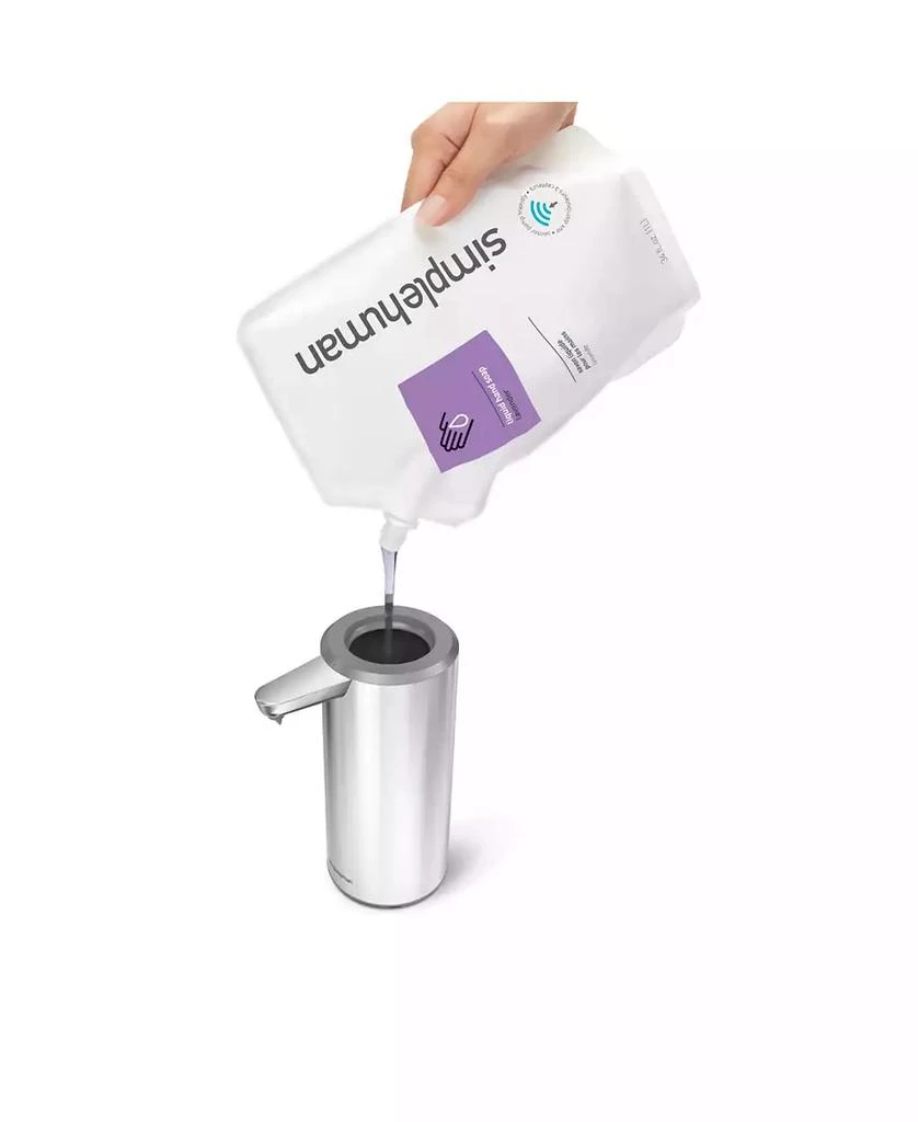 simplehuman 9 oz, Rechargeable Liquid Sensor Pump, Brushed Stainless Steel 4