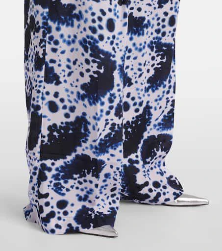 Dries Van Noten Printed high-rise wide-leg pants 5