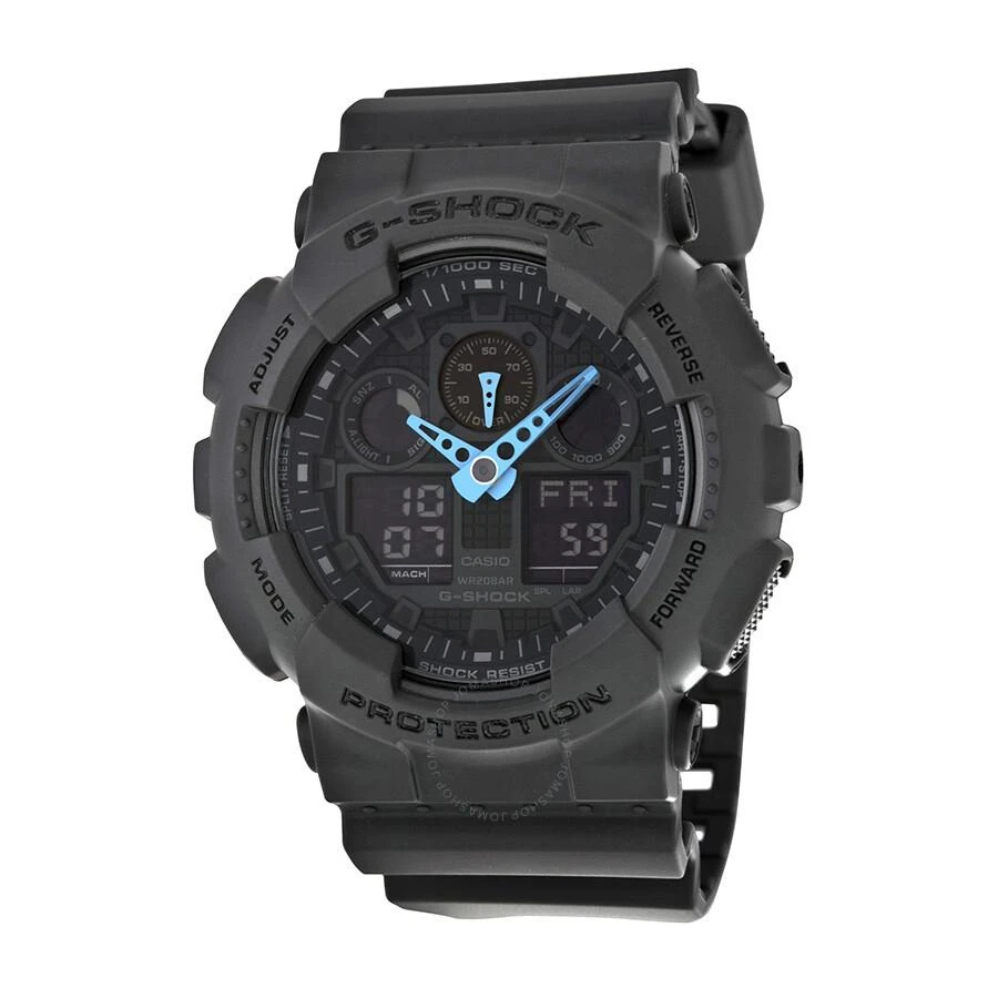 Casio G Shock Grey Digital Dial Resin Men's Watch GA100C-8ACR 1