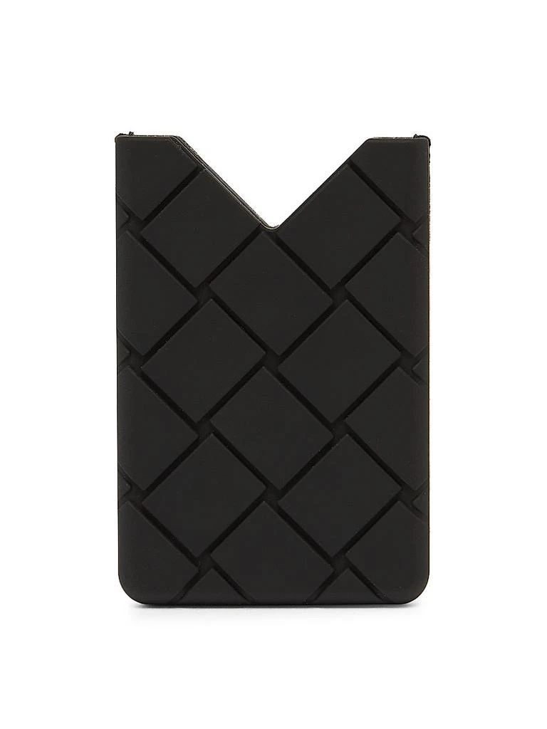 Bottega Veneta Rubber Intrecciato Card Case 1