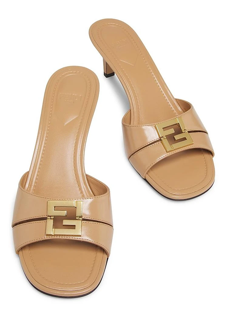 Fendi Fold 50MM Leather Mules 4