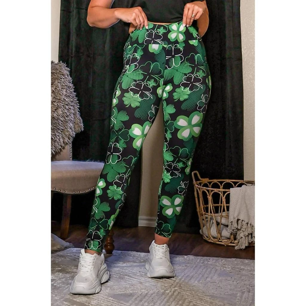 Julia Rose Julia Rose - St Patrick
s Day Shamrock Leggings 4