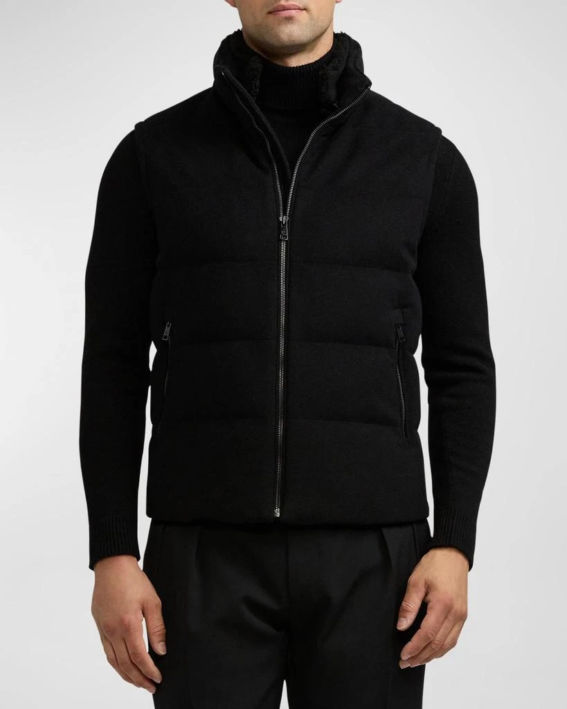 Ralph Lauren Men's Shearling-Trim Down Vest 2