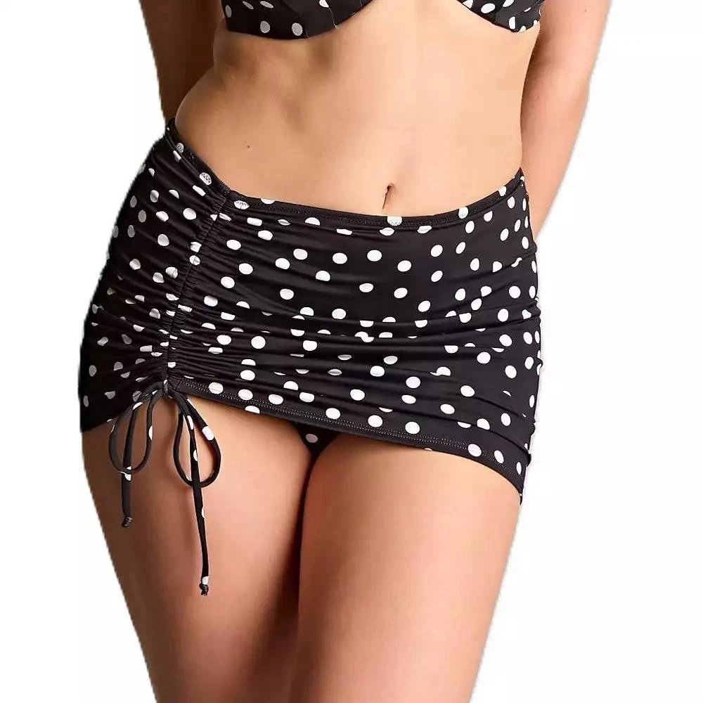 Panache Lingerie Women's Polka Dot Assymetrical Adjustable Tie Bikini Skirt Bottom