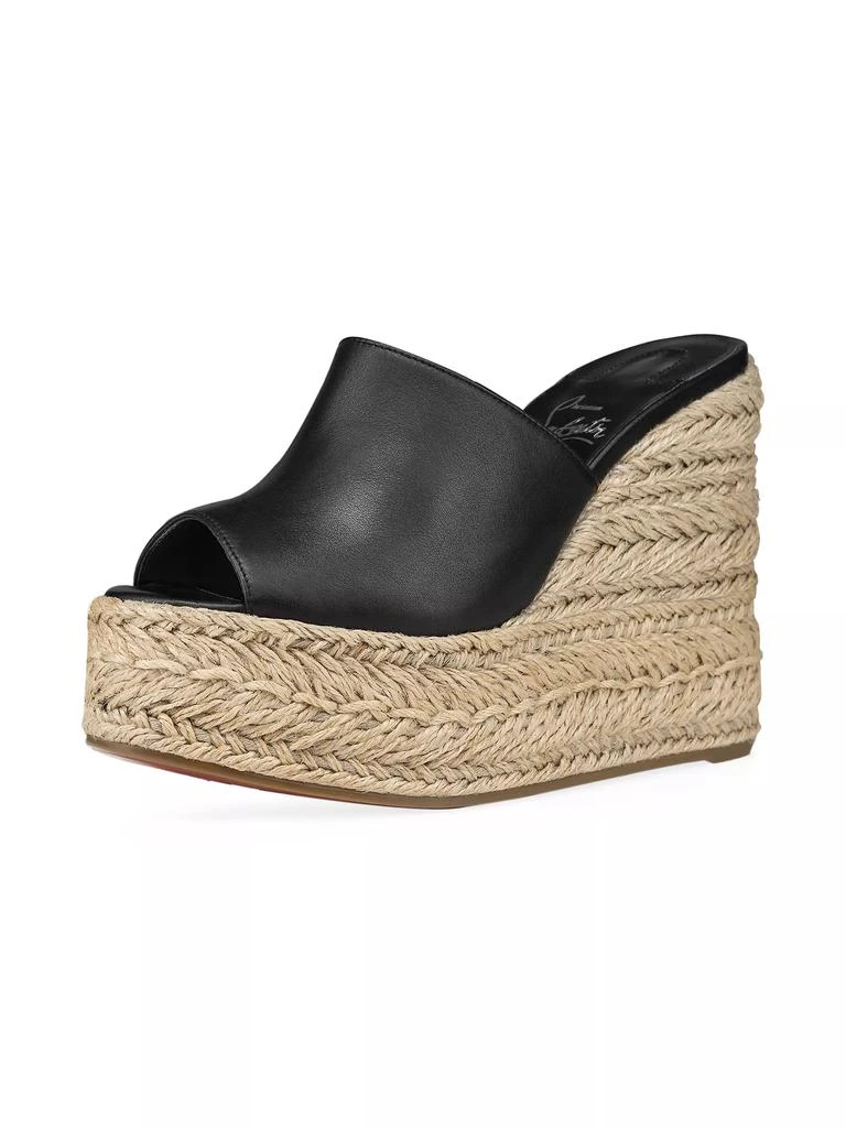 Christian Louboutin Ariella Zeppa 130MM Leather Wedge Mules 2