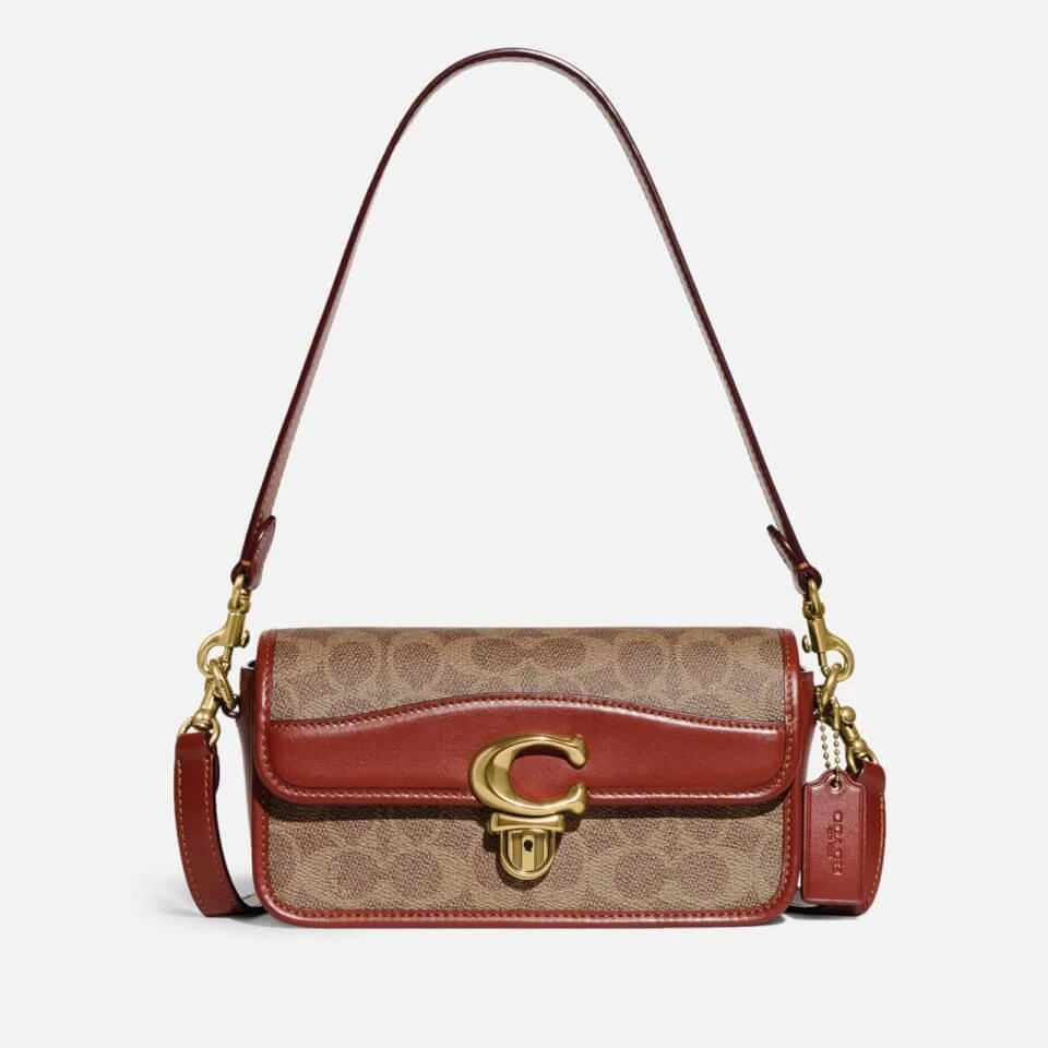 Coach Coach Signature Studio Coated Canvas Baguette Bag 1