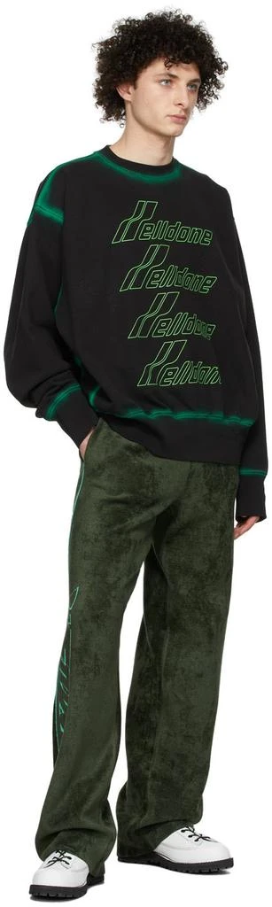 We11done Green Viscose Lounge Pants 4