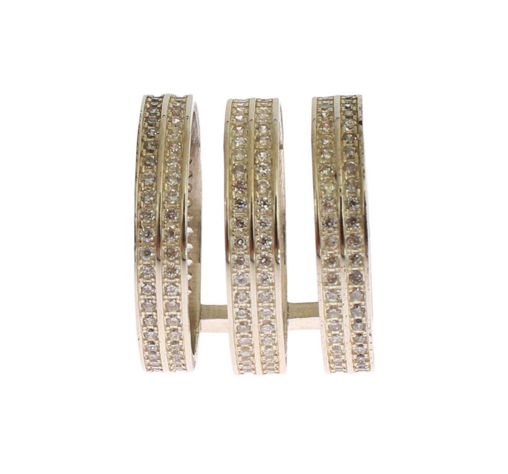 Nialaya Nialaya Authentic Clear CZ 925 Sterling Silver Ring