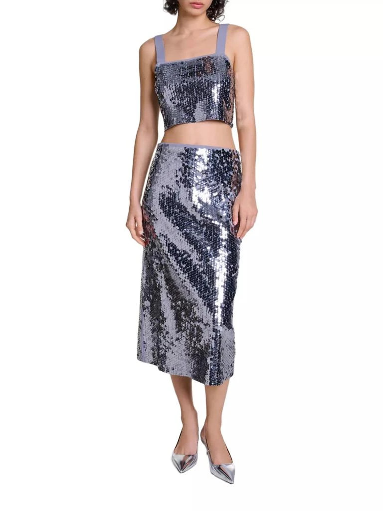 Maje Sequinned Knit Top 8