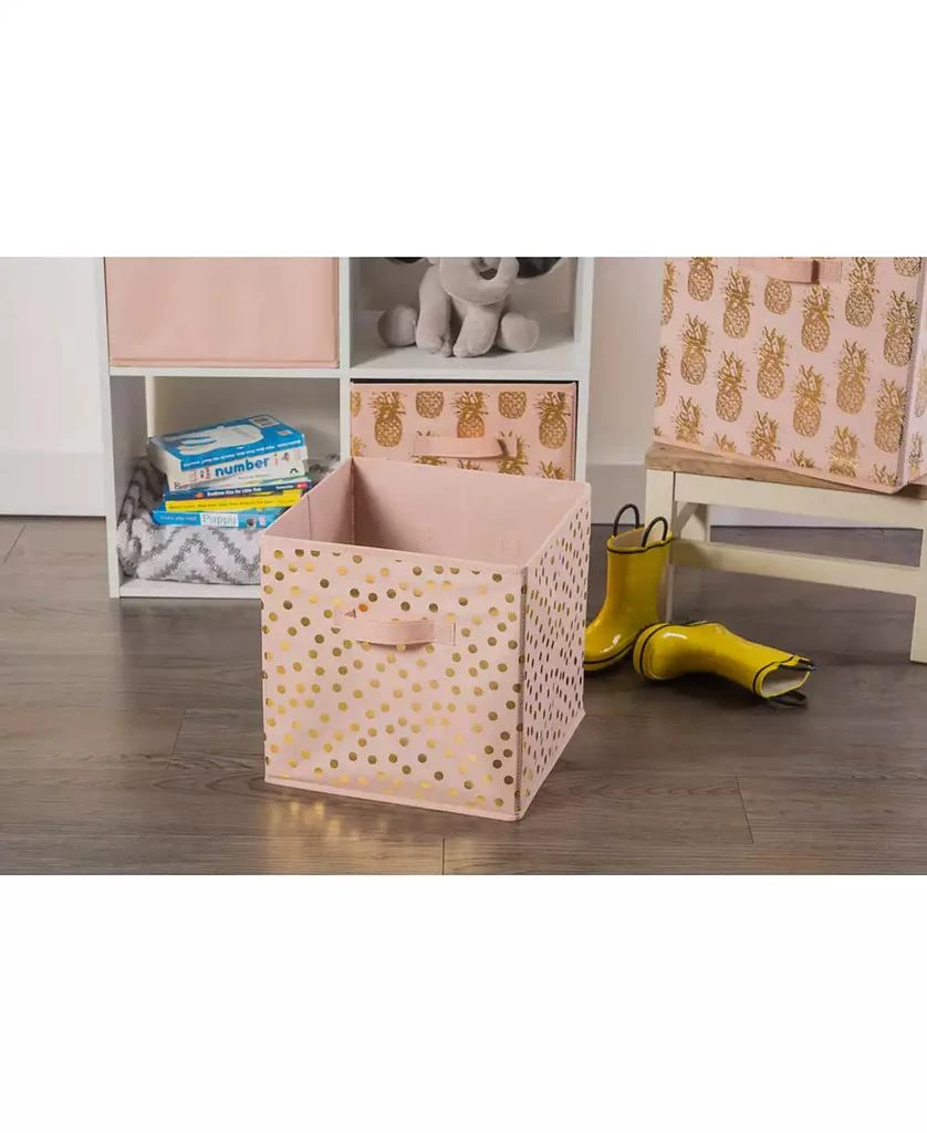 Design Imports Non-woven Polyester Cube Dots Millennial Square Set of 2 8
