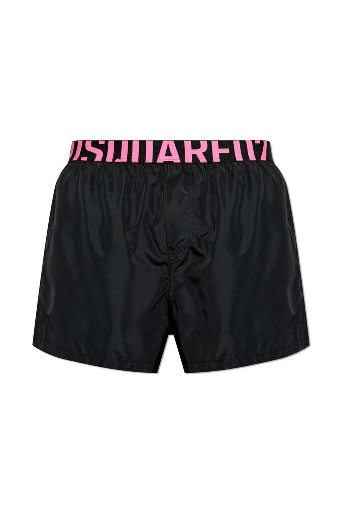 DSQUARED2 Dsquared2 Logo Waist Midi Swim Boxer Shorts 1
