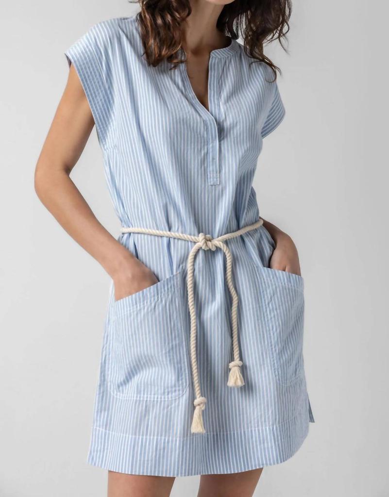 Lilla P Lilla P - Split Neck Dress w Rope Belt