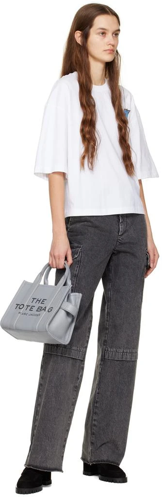 Marc Jacobs Gray 'The Leather Small' Tote 4