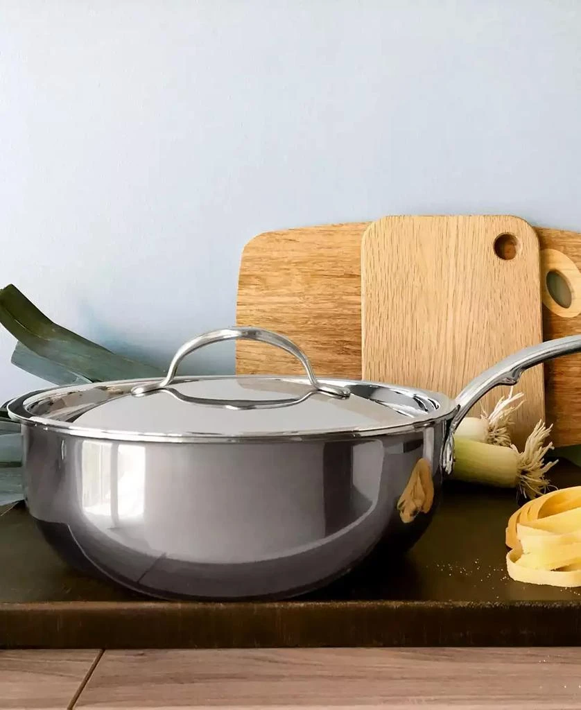 Hestan NanoBond Titanium Stainless Steel 3.5-Quart Covered Essential Pan 6