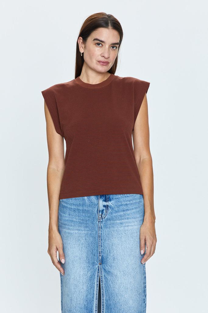 Pistola Denim Marina Tee - Espresso Stripe
