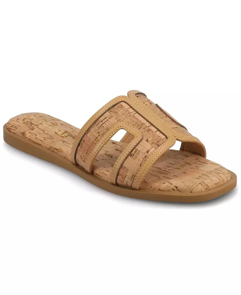 Journee Collection Women's Primah Slide Flat Sandals 1