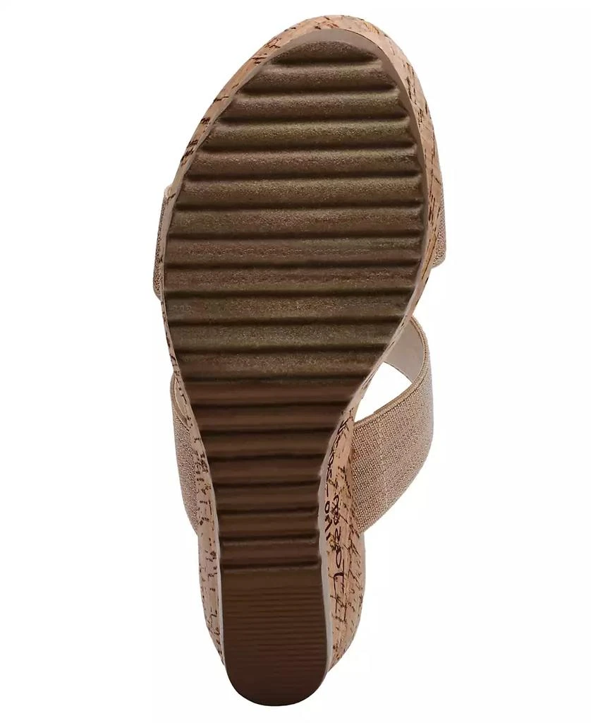 Anne Klein Women's Rikki Double Band Wedge Sandals 7