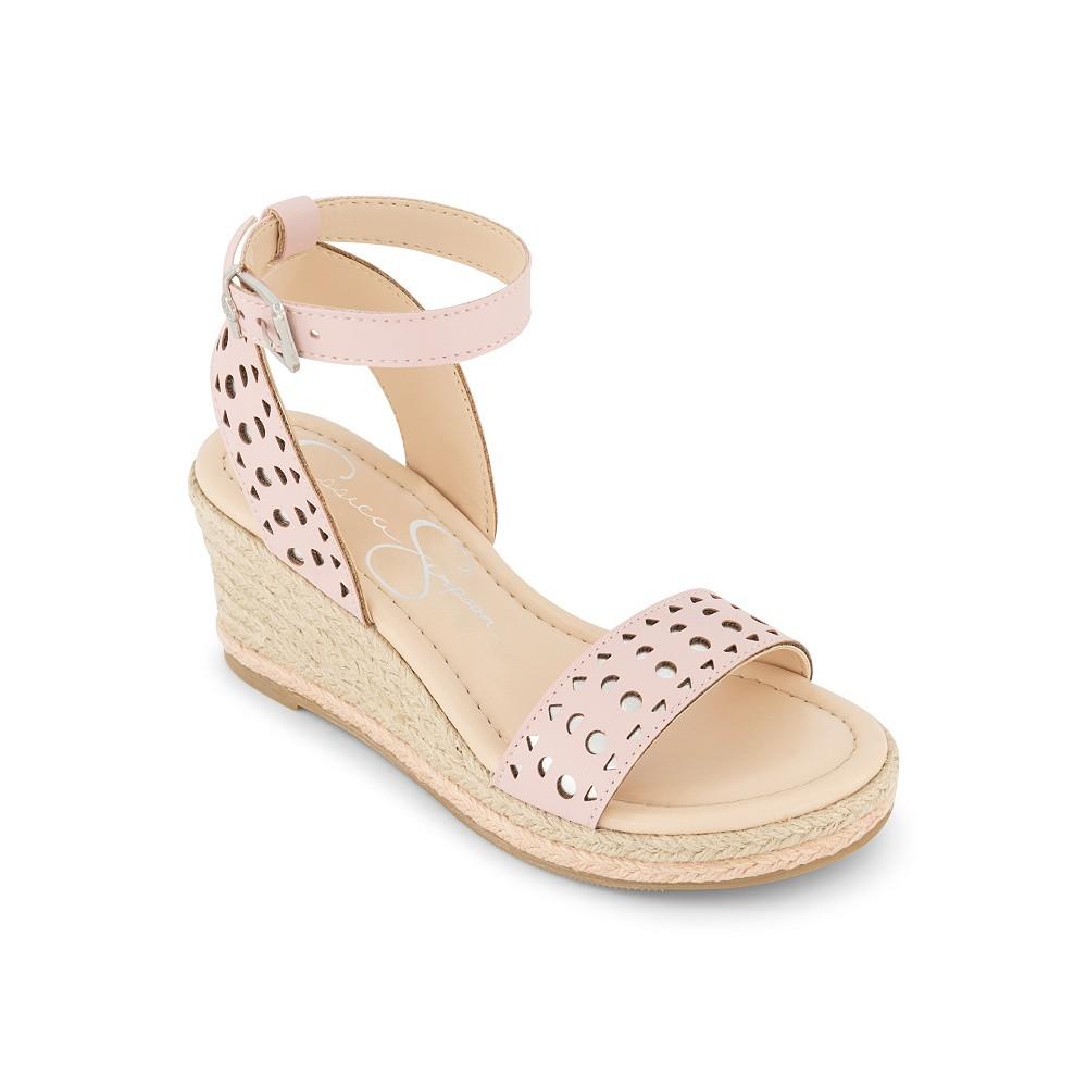 Jessica Simpson Little and Big Girls Asha Perf Jute Wedge Sandals