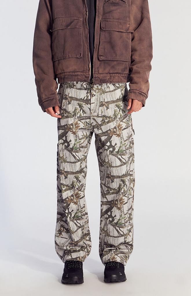 PacSun Dylan Baggy Jeans Carpenter Light Camo - Pants - Free