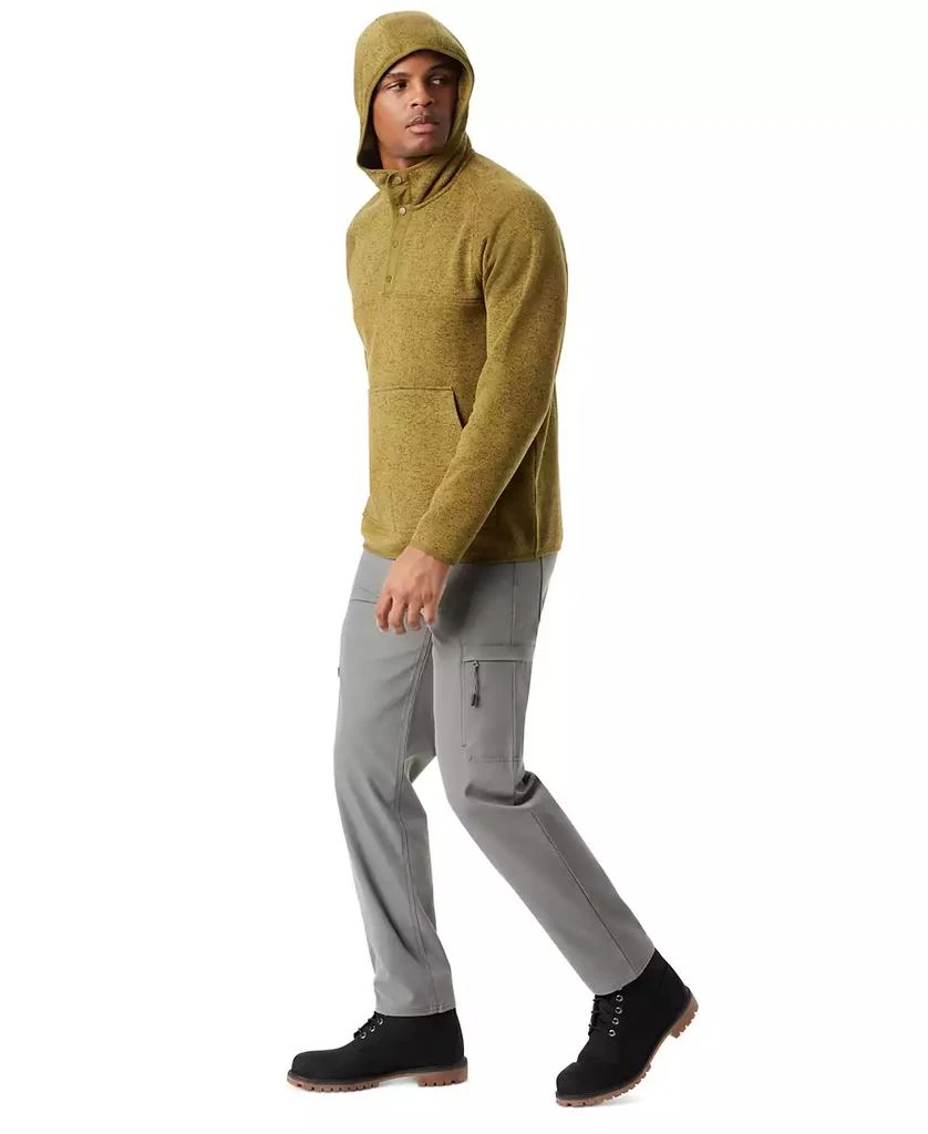 BASS OUTDOOR Men
s Regular-Fit Mixed-Media 1/4-Snap Hoodie 5