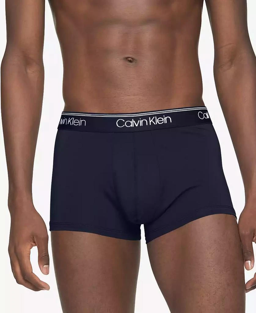 Calvin Klein Men's 3+1 Value Pack Micro Stretch Low-Rise Trunks 3