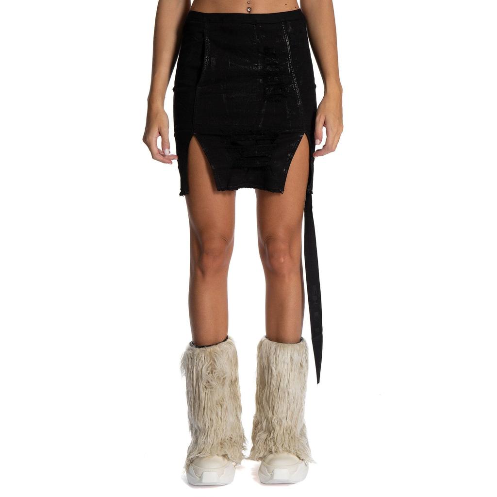 Rick Owens Sacrimini Denim Skirt