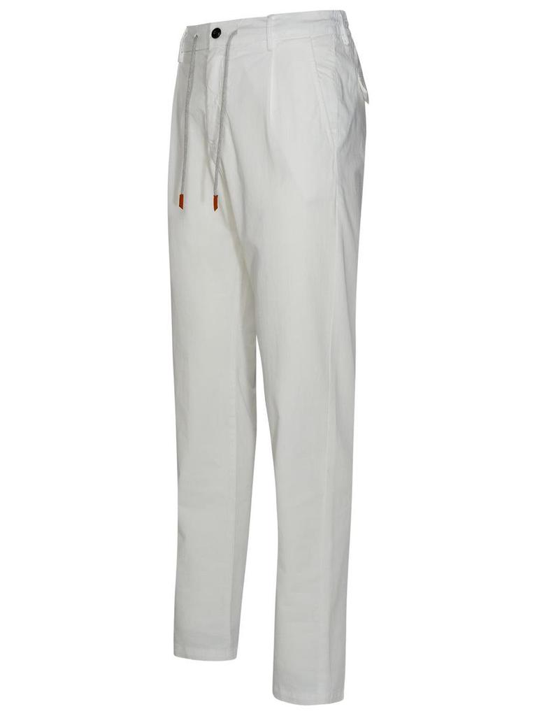 Eleventy Eleventy White Cotton Pants