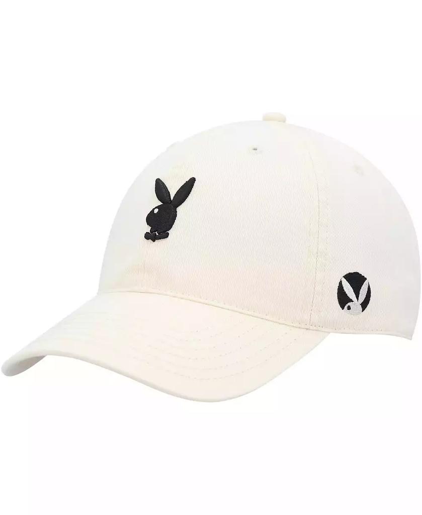 Playboy Men's Cream Micro Dad Adjustable Hat