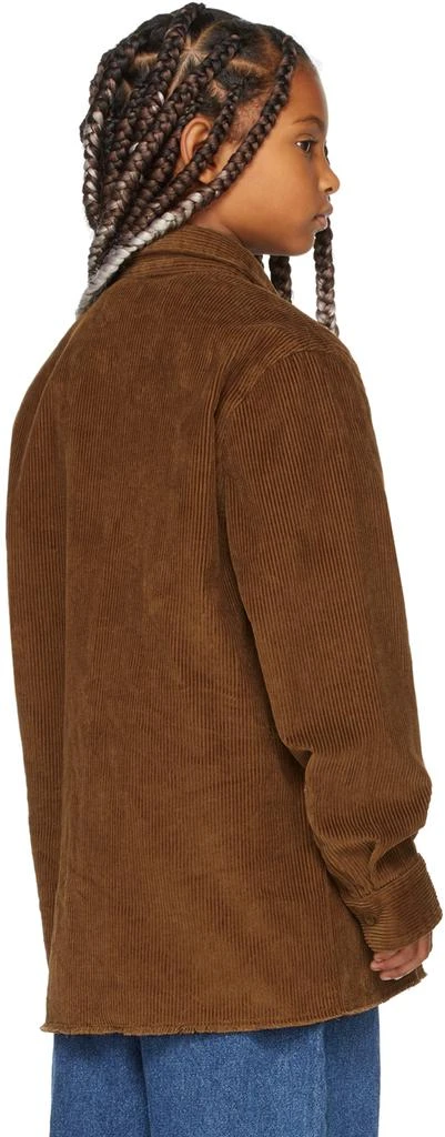 Drew House SSENSE Exclusive Kids Brown Painted Mascot Shirt 3