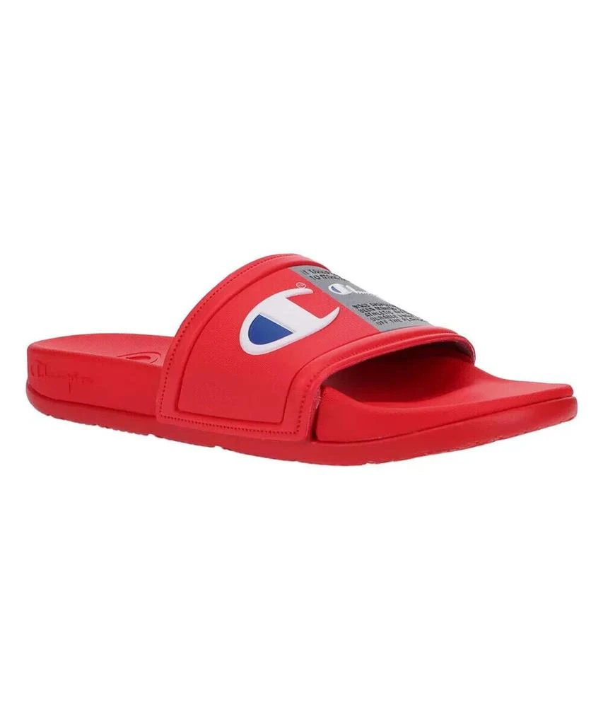CHAMPION Kids  IPO Squish Sandals Red White Comfort Slip On Slide ZPO2890