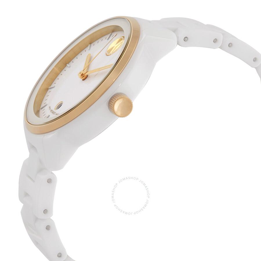 Movado BOLD Verso Quartz White Dial Unisex Watch 3600934