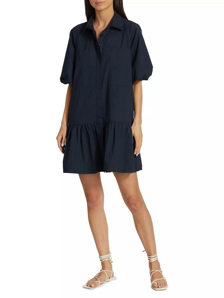 SIMKHAI Crissy Cotton Poplin Mini Shirtdress 2