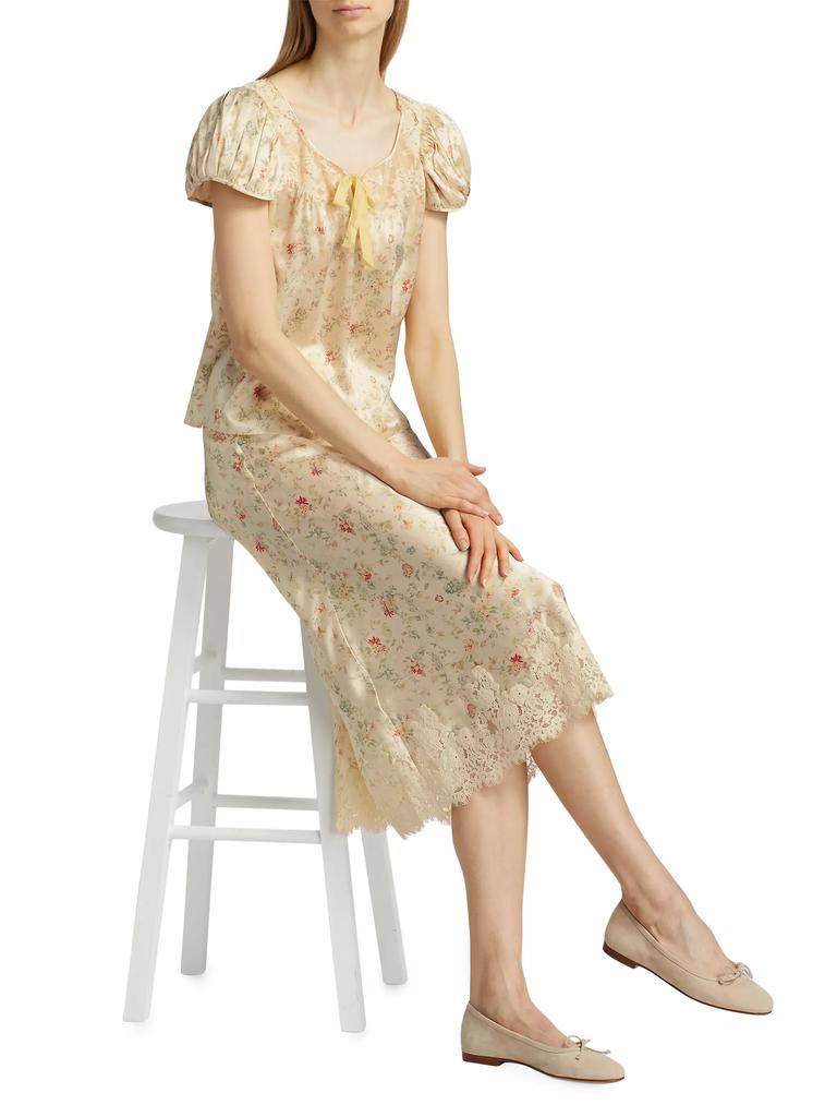 DÔEN Camri Floral Silk Top