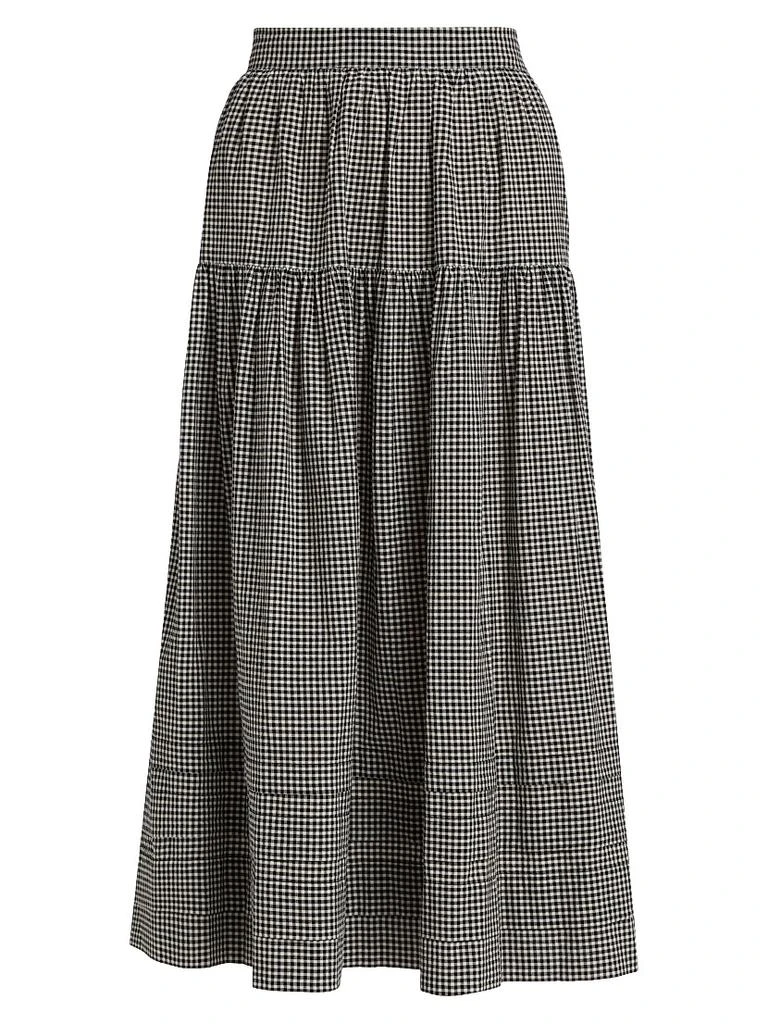 DÔEN Sebastiane Gingham Maxi Skirt 1